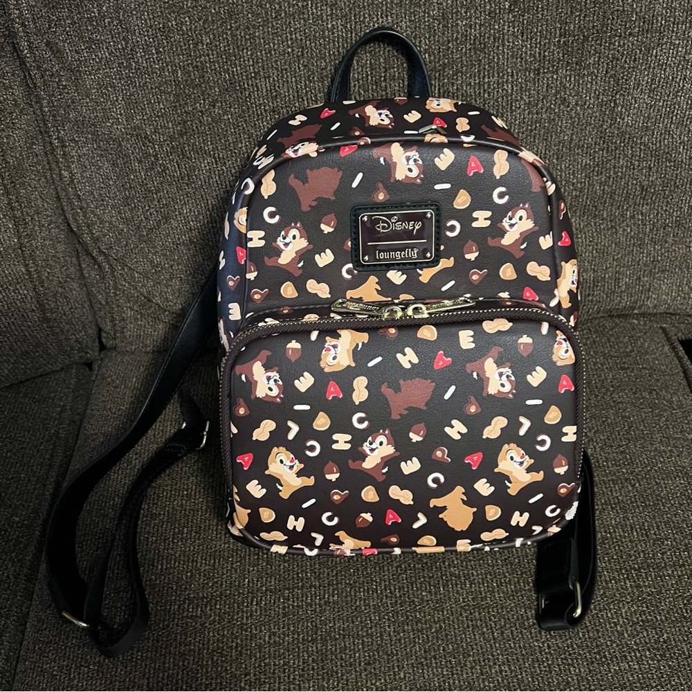 Loungefly Disney Chip N' Dale Letters
Mini Backpack